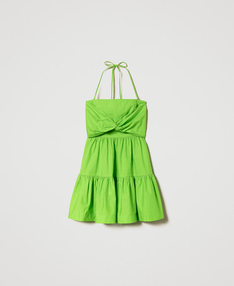 Robe courte bustier en popeline