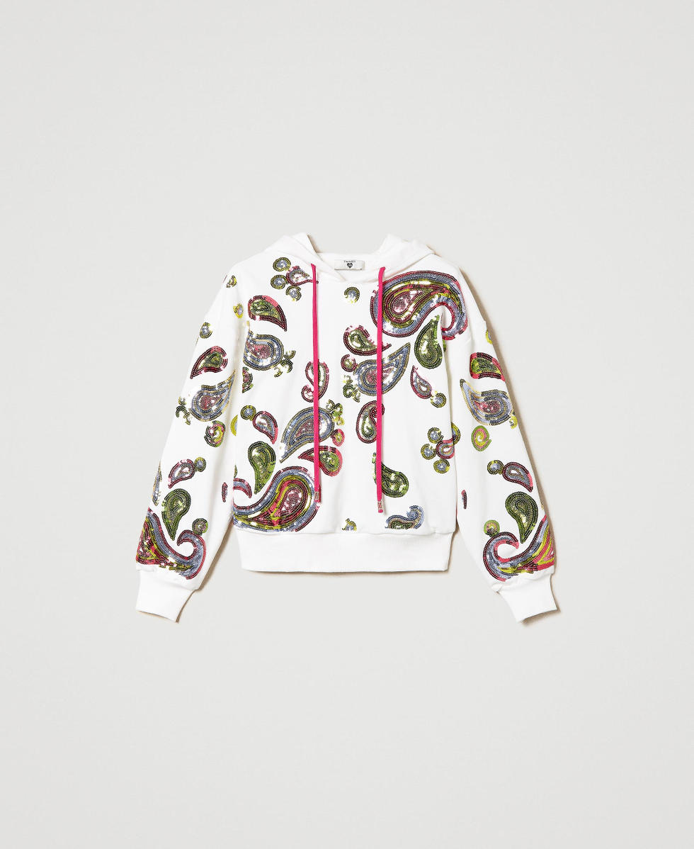 Sweat-shirt avec broderie de sequins