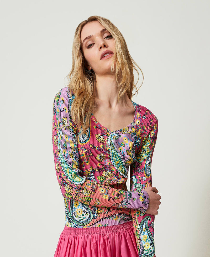 Maglia a stampa paisley