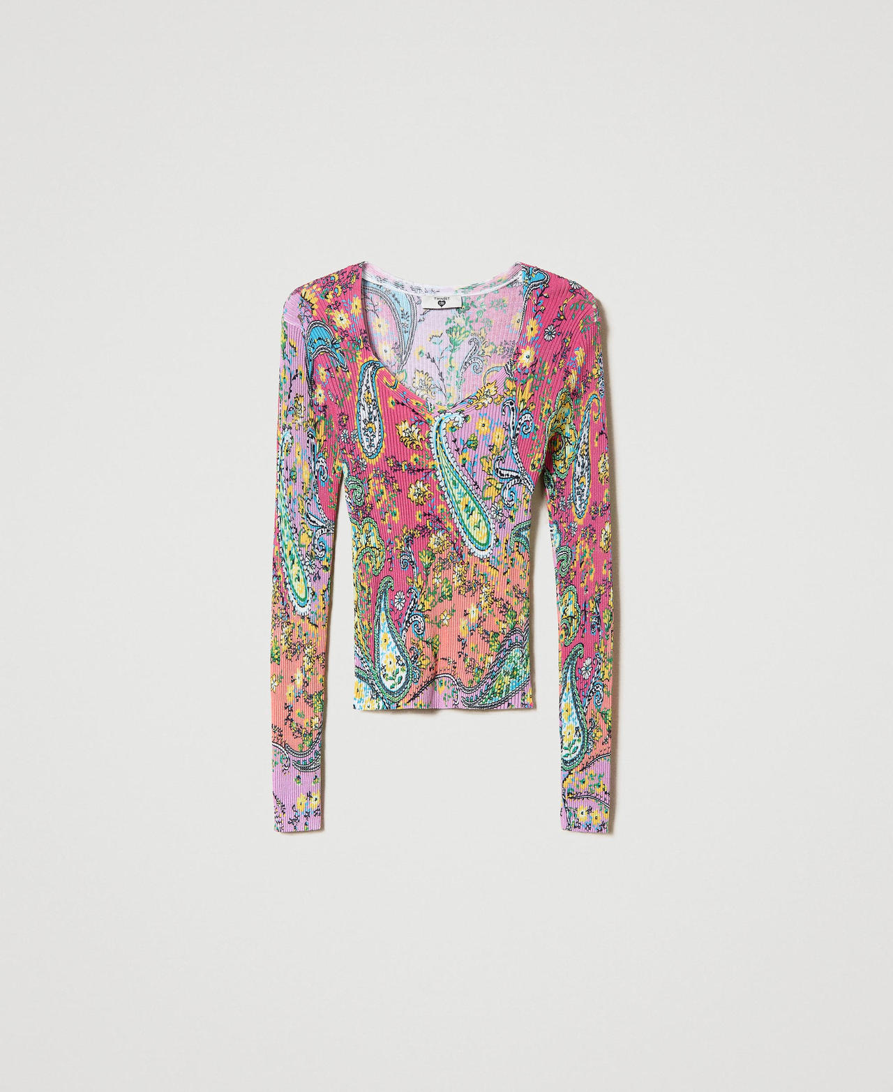 Maglia a stampa paisley