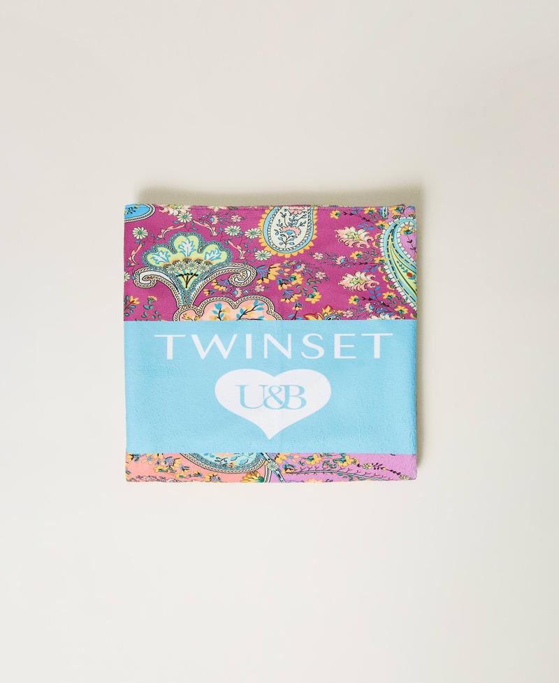 Printed terry beach towel