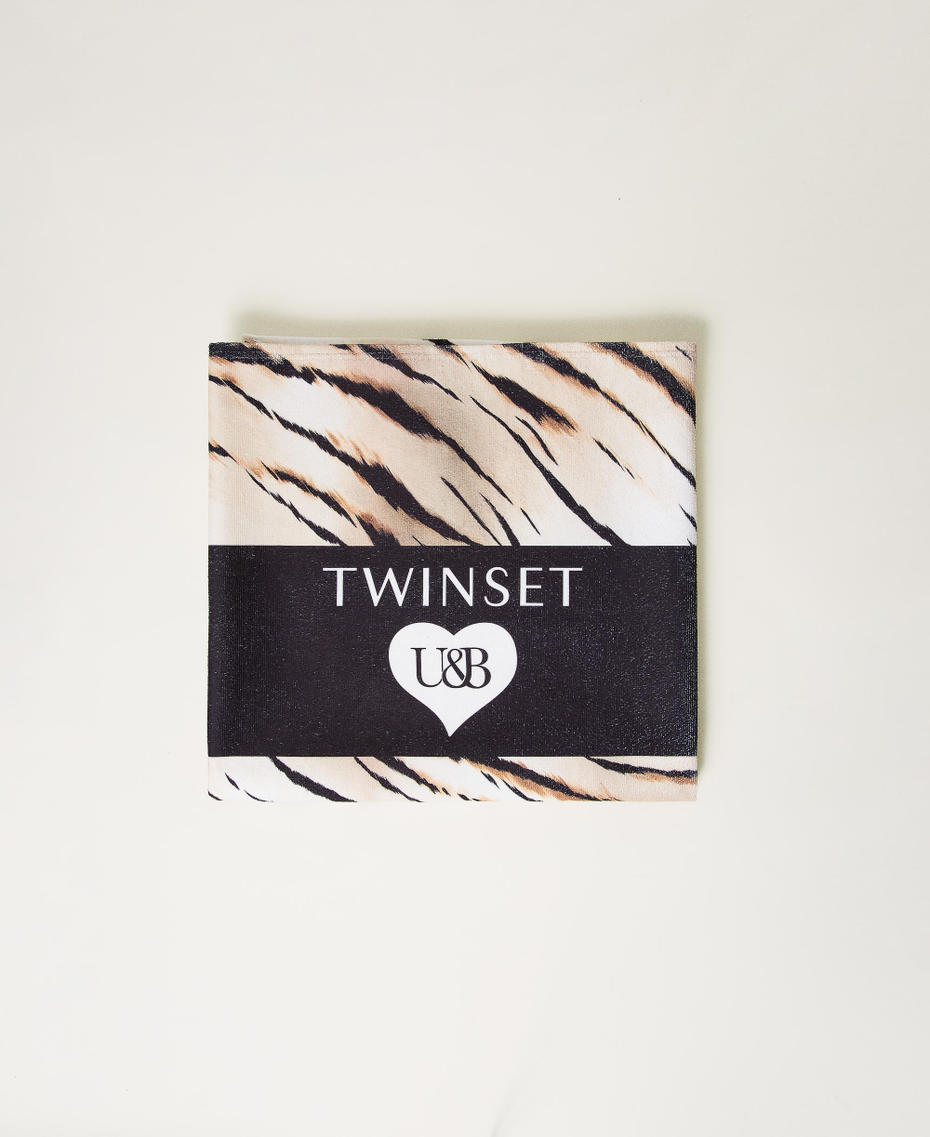 Toalla de playa de rizo estampada Estampado Animal Print Mujer 241LB4ABB_11270_01