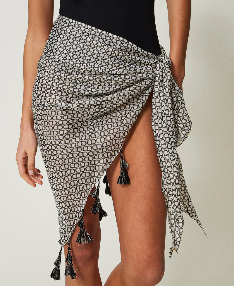 Sarong with Oval T print