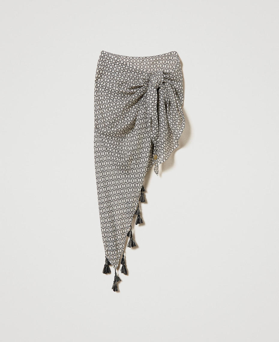 Sarong with Oval T print