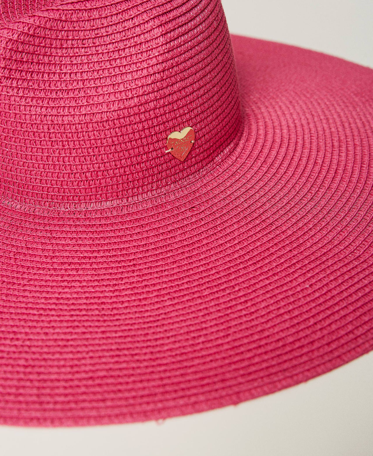 Wide brim hat “Pink Dahlia” Fuchsia Woman 241LB4ALL-02