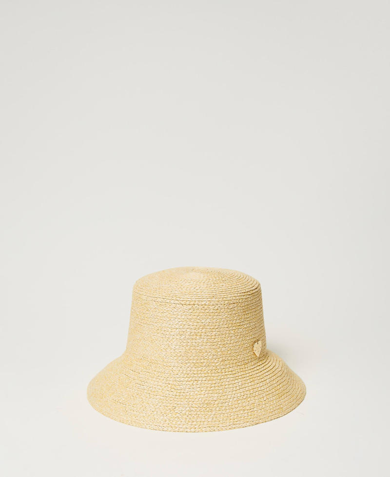 Шляпа-ведро с имитацией рафии Солома женщина 241LB4AMM-01
