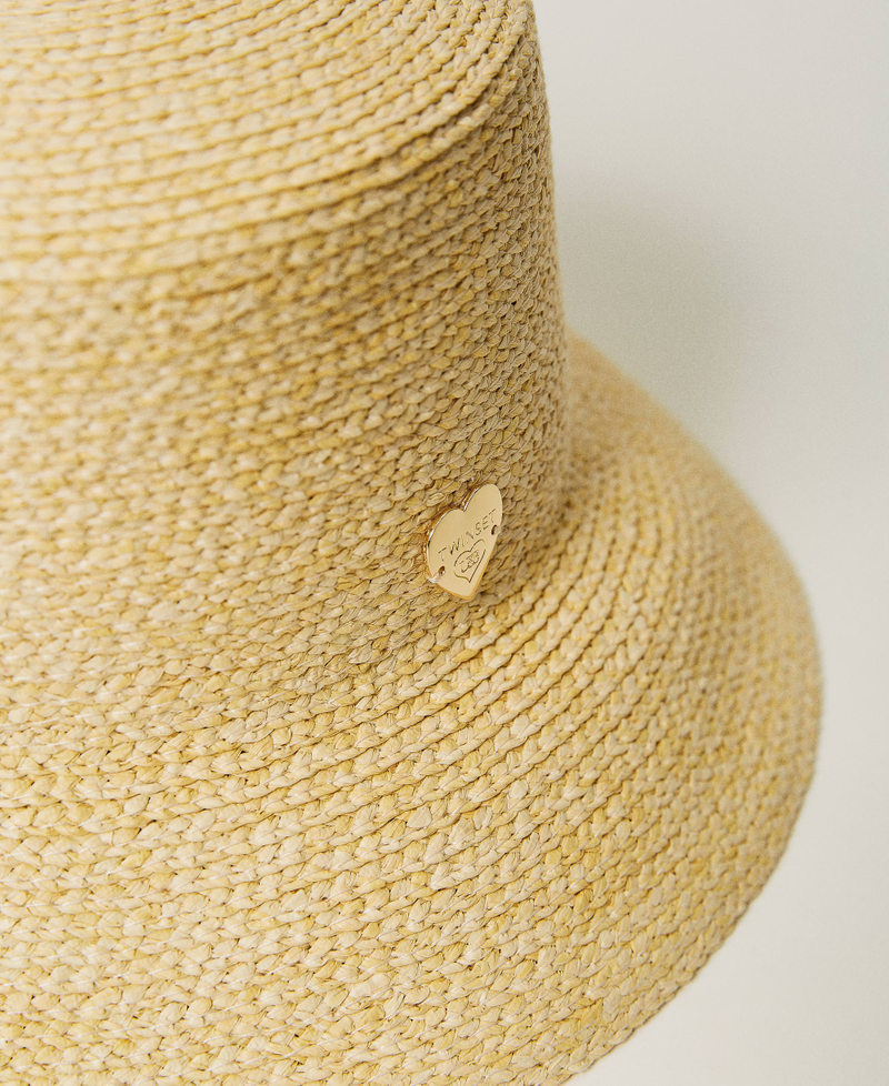 Шляпа-ведро с имитацией рафии Солома женщина 241LB4AMM-03