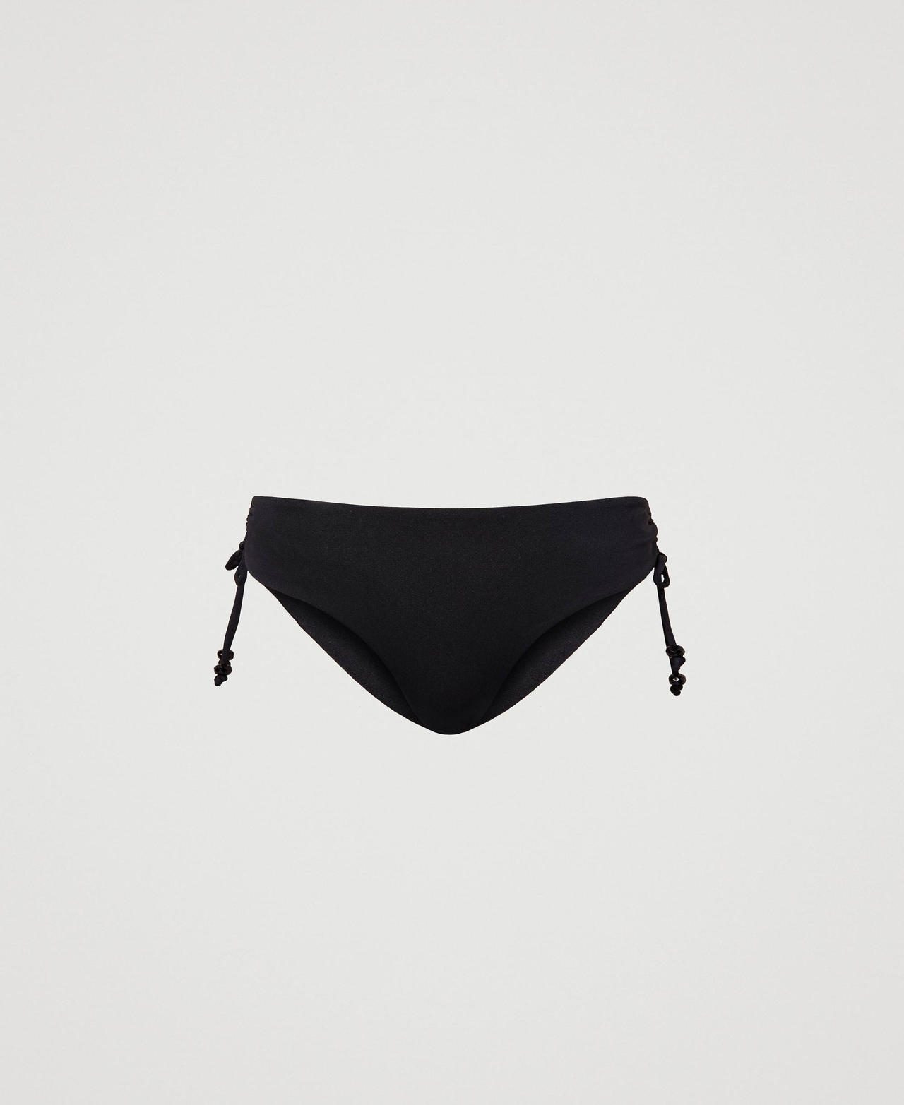 Braguita de bikini con cordón de ajuste Negro Mujer 241LBM299-0S
