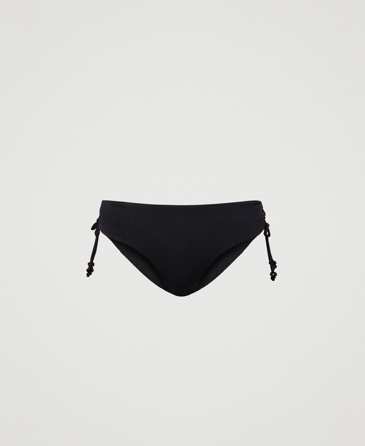 Bikini bottom with drawstring Black Woman 241LBM299_00006_0S