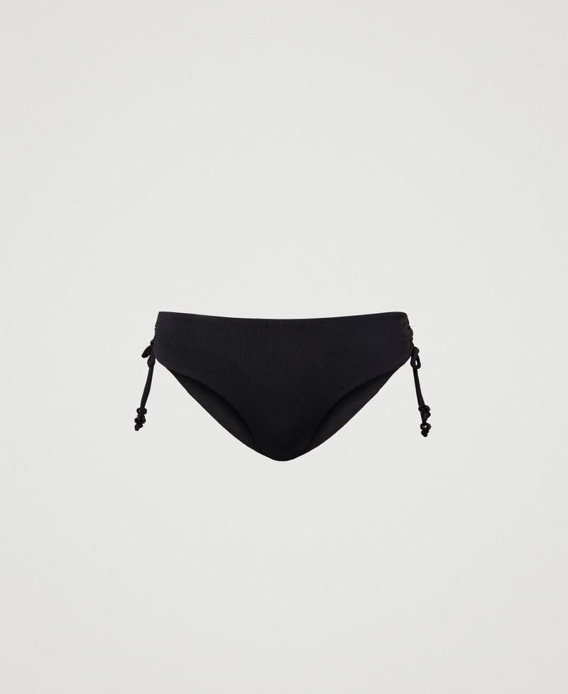Bikini bottom with drawstring