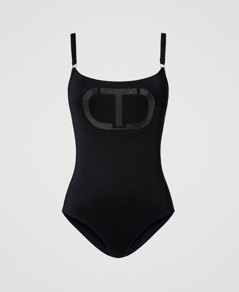 Costume intero con strass Oval T