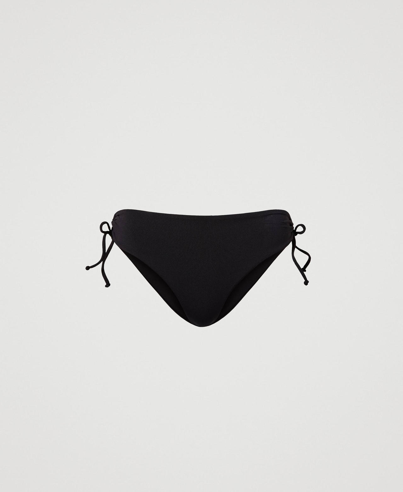 Bikini bottom with drawstring Black Woman 241LBM499_00006_0S