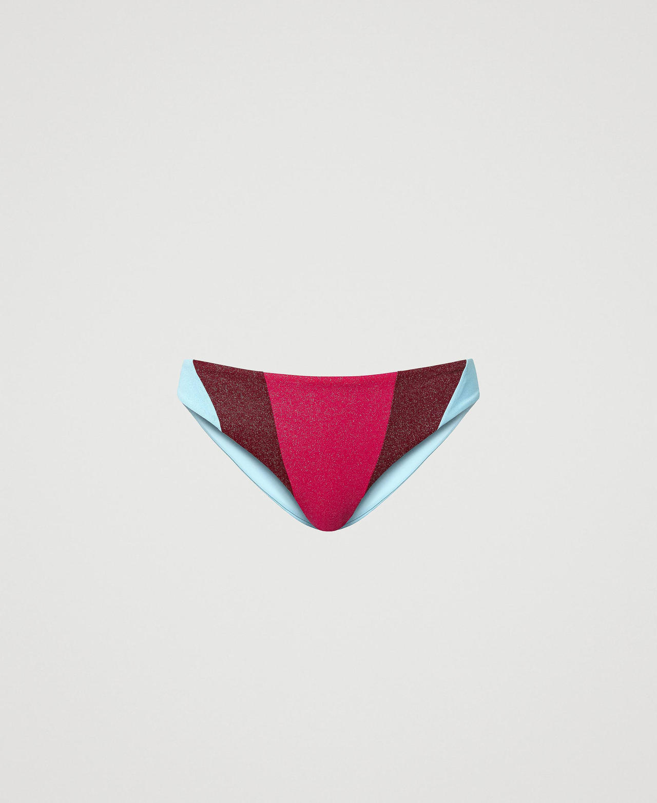 Slip brésilien de bain color block