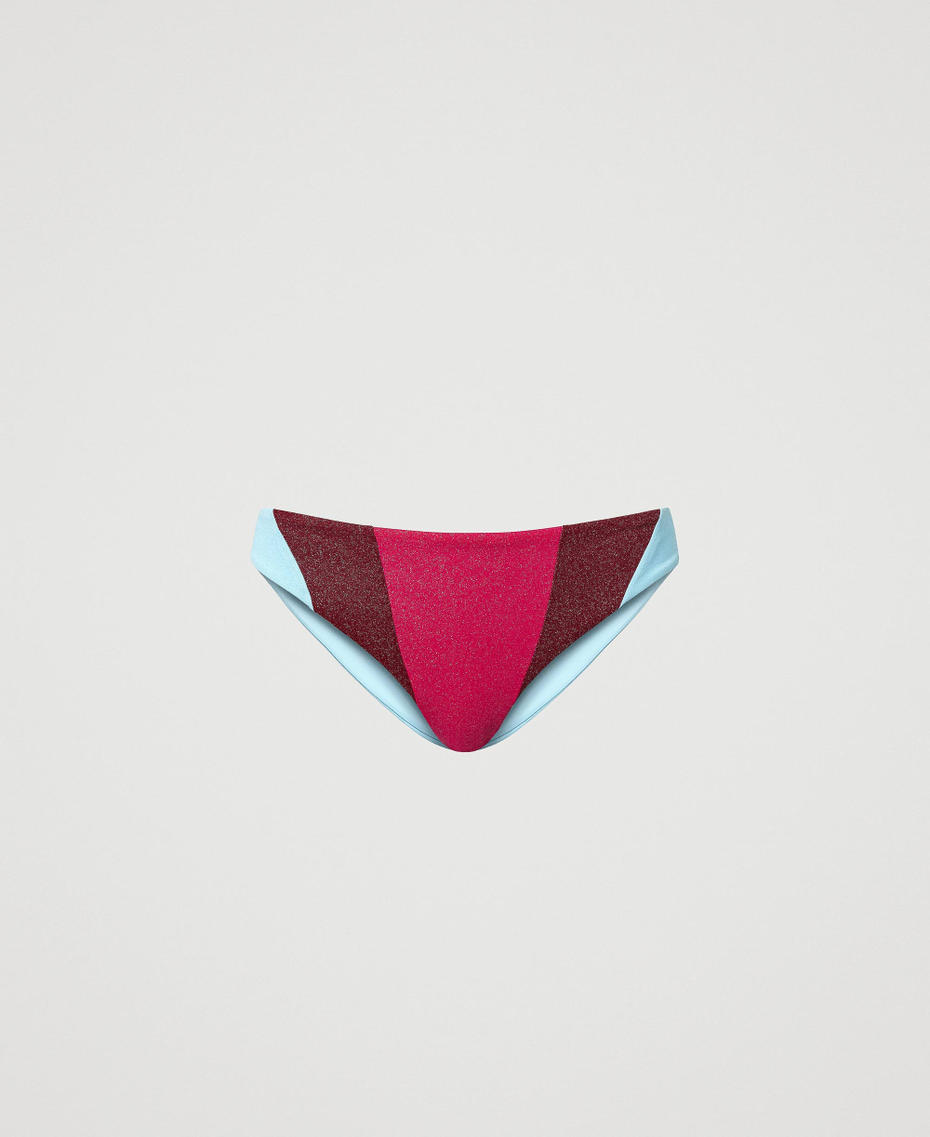Colour block Brazilian bikini bottom