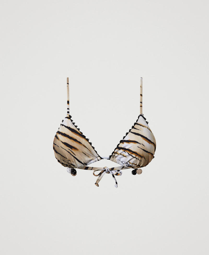 TRI BIKINI TOP WITH RUCHED EDGES DAUGHTERS OF DUENDE