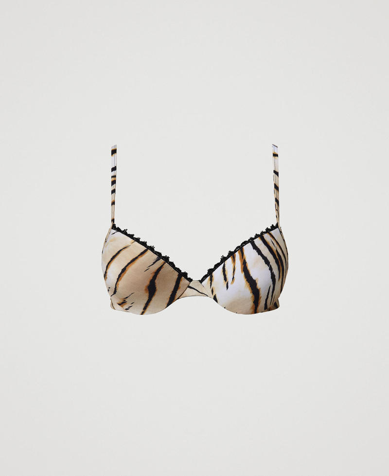 Push-up bikini top with print Animal Print Woman 241LBMB44-0S