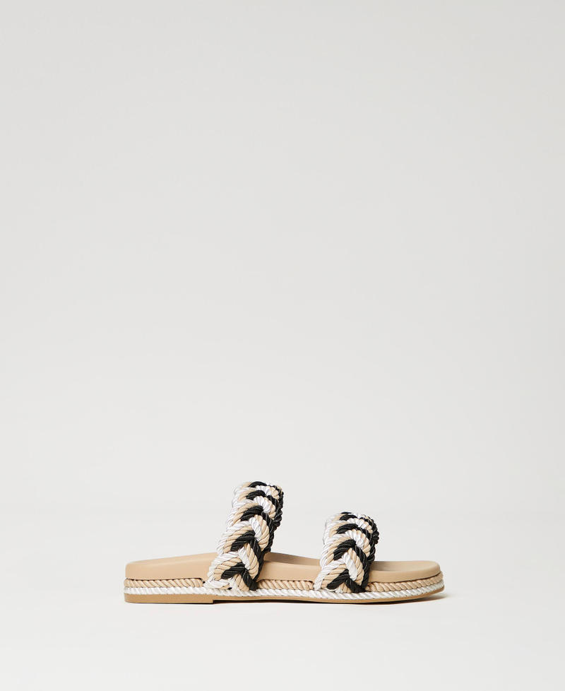 Slides with plaited band