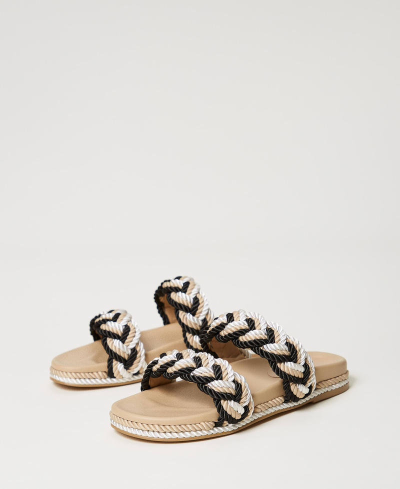 Slides with plaited band