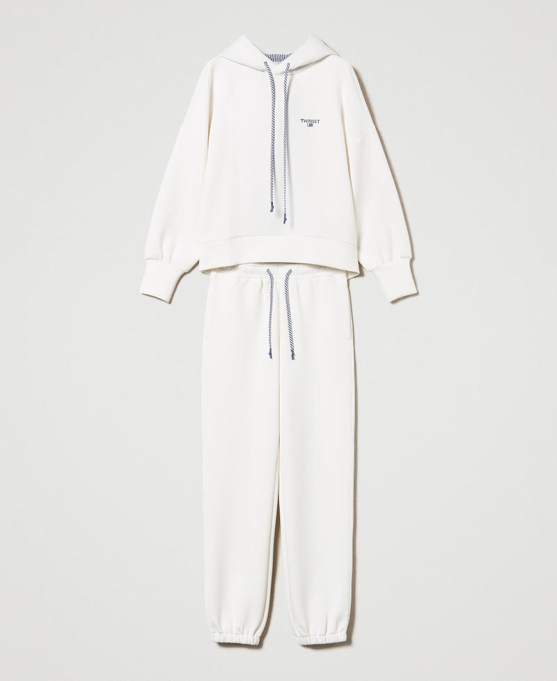Felpa e joggers in tessuto scuba Multicolor Off White / Riga Dress Blue / Off White Donna 241LL2DAA_11448_0S