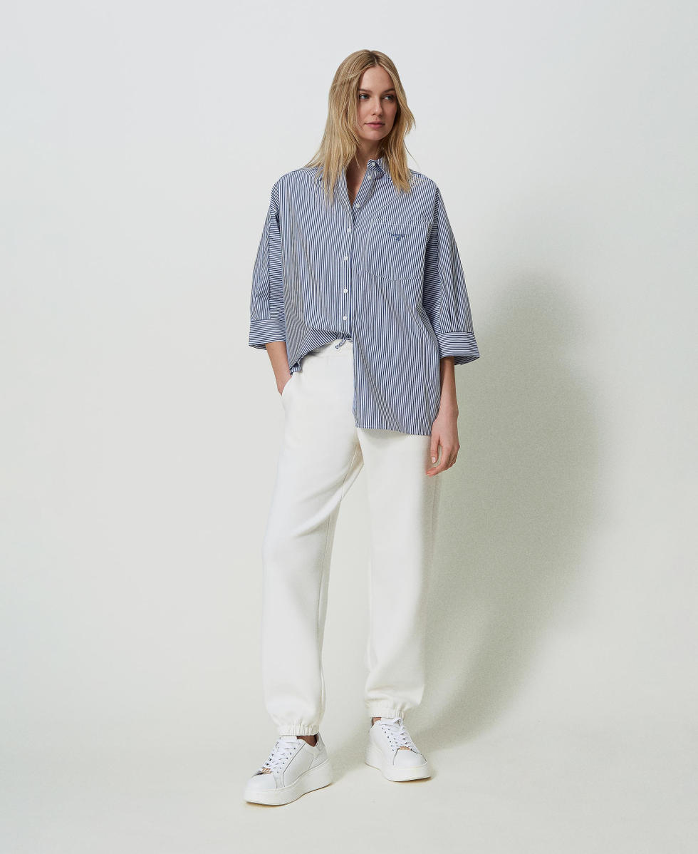 Camicia a righe blu donna hot sale