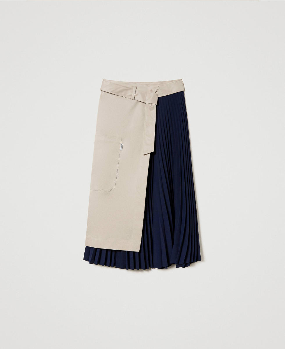 Beige gabardine skirt new arrivals