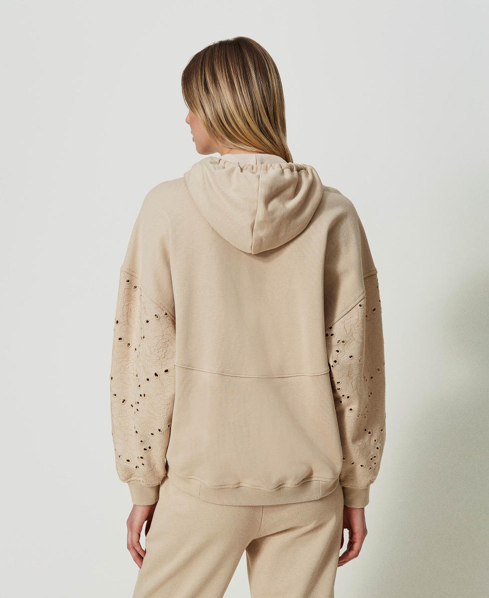 Hoodie broderie hotsell