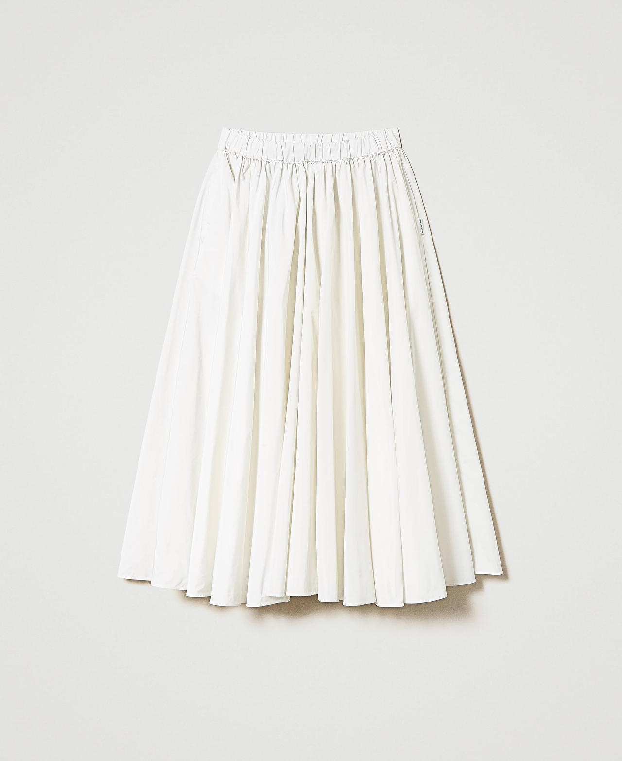 Long taffeta skirt