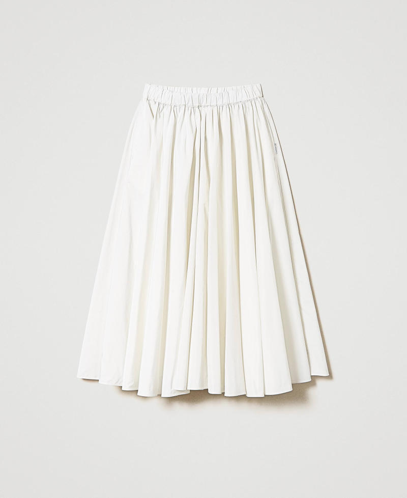 Long taffeta skirt Off White Woman 241LL2LDD-0S