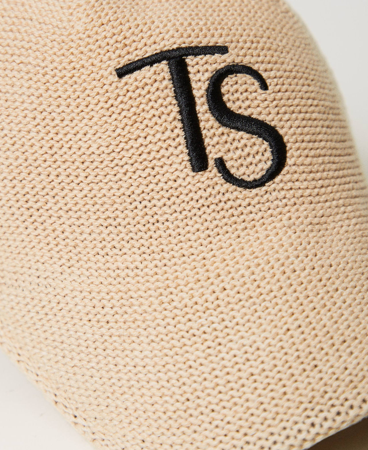 Gorra de b&eacute;isbol con logotipo bordado Paja Mujer 241LL5ABB_00193_02