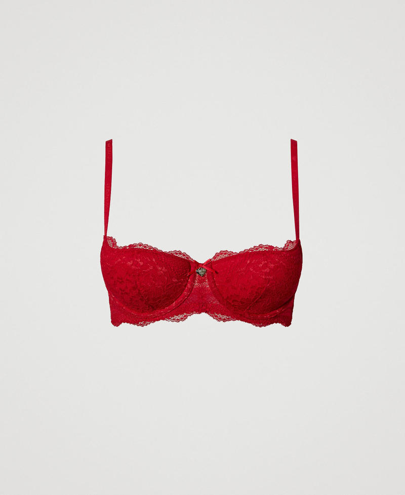 Lace balconette bra