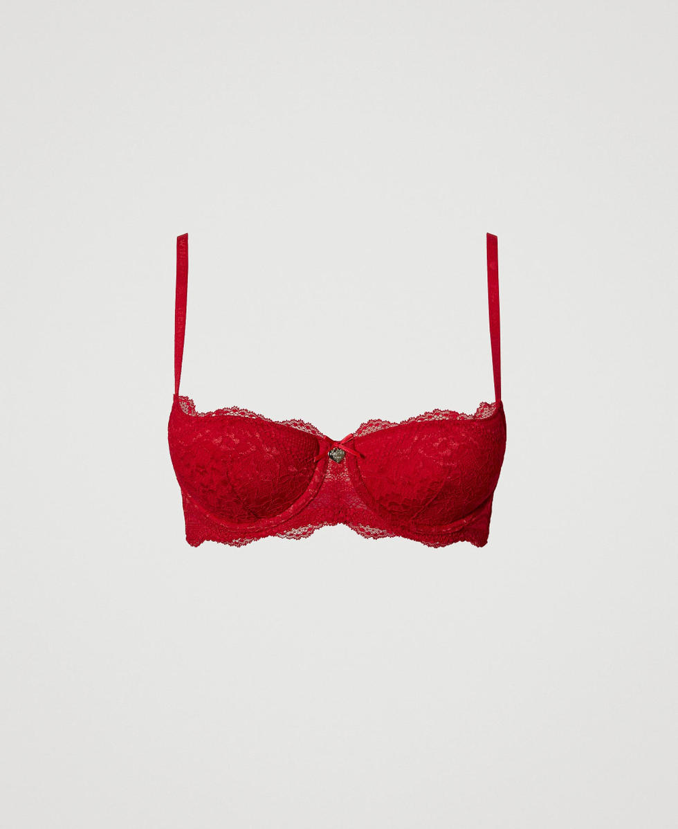 Soutien gorge corbeille en dentelle Femme Rouge TWINSET Milano