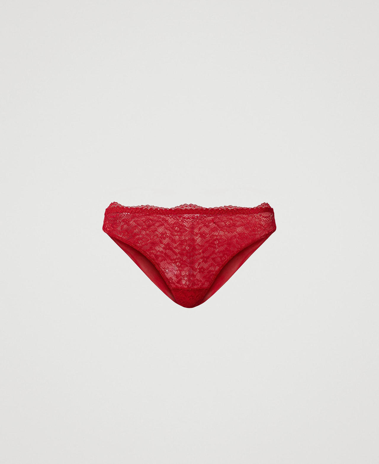 Lace and tulle Brazilian briefs