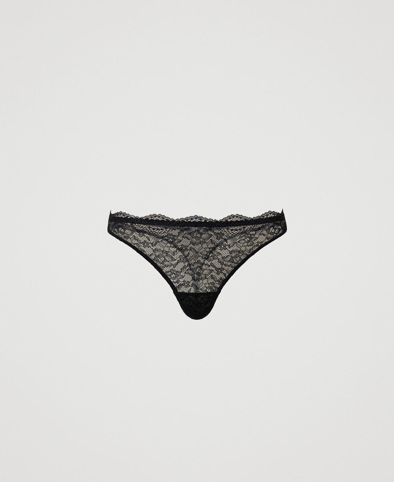 Lace and tulle g-string
