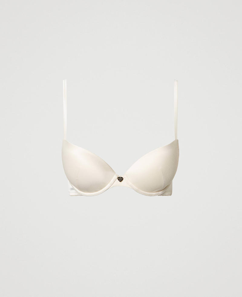 Satin push-up bra Antique White Woman 241LL6E44_00245_S0