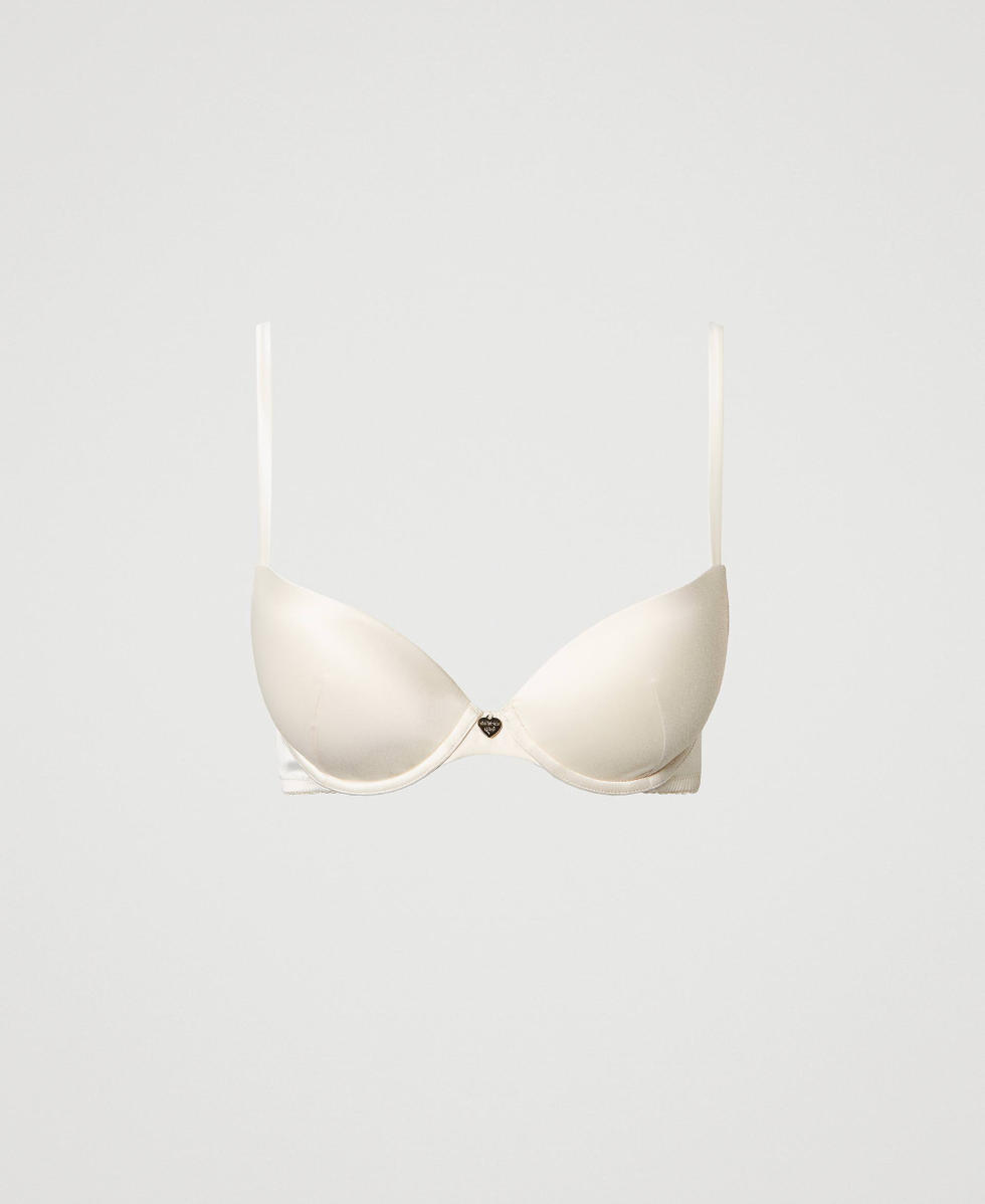 Reggiseno push-up in raso Bianco Antique White Donna 241LL6E44_00245_S0