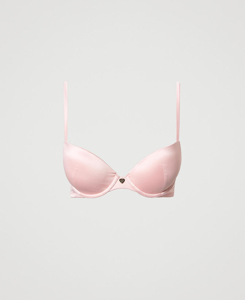 Satin push-up bra "Coral Blush" Pink Woman 241LL6E44-0S