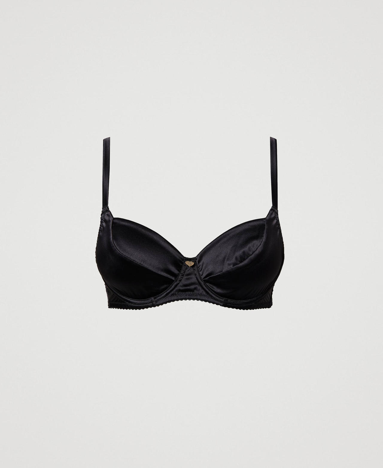 Satin underwire bra Black Woman 241LL6E55_00006_0S