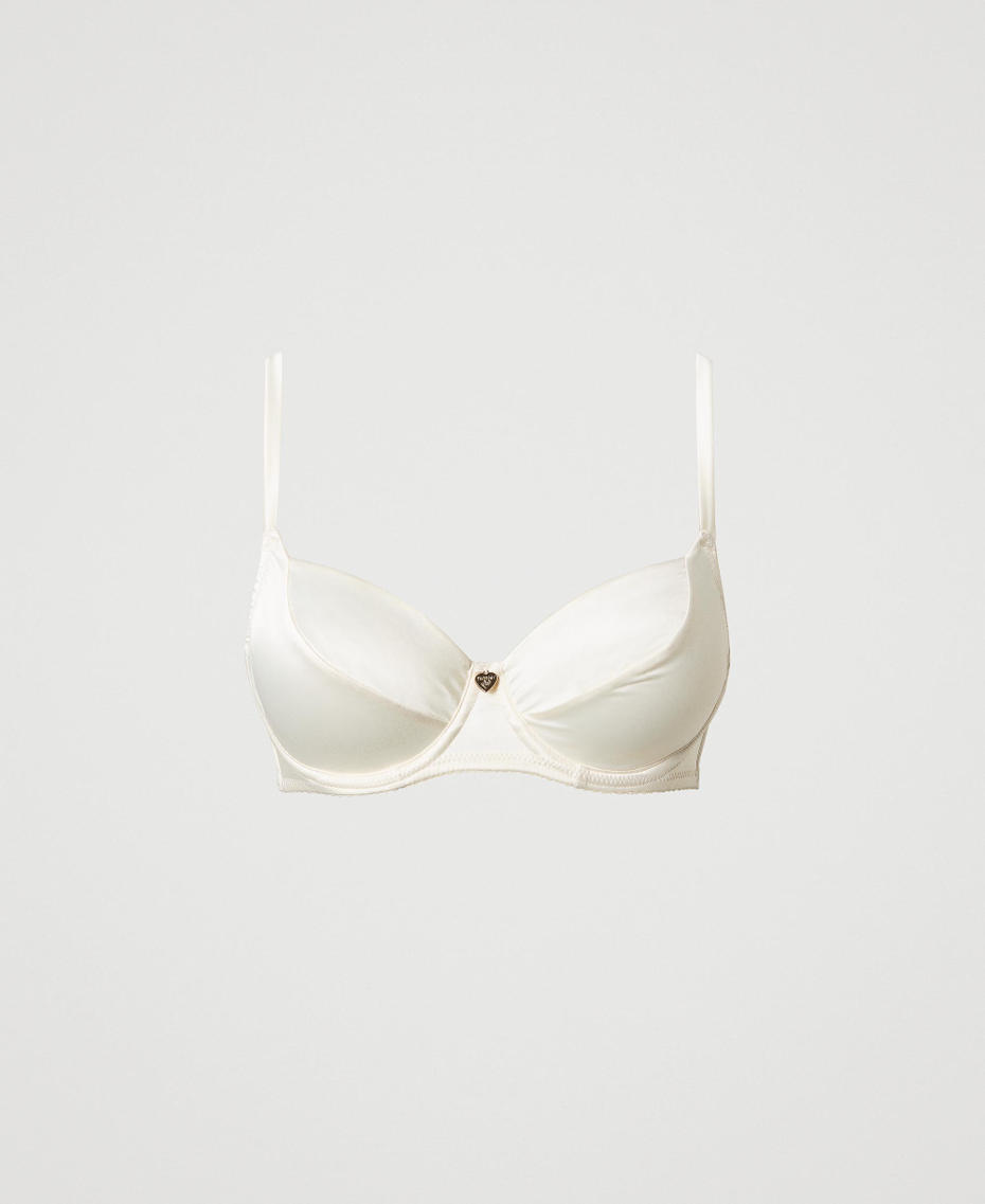 Satin underwire bra