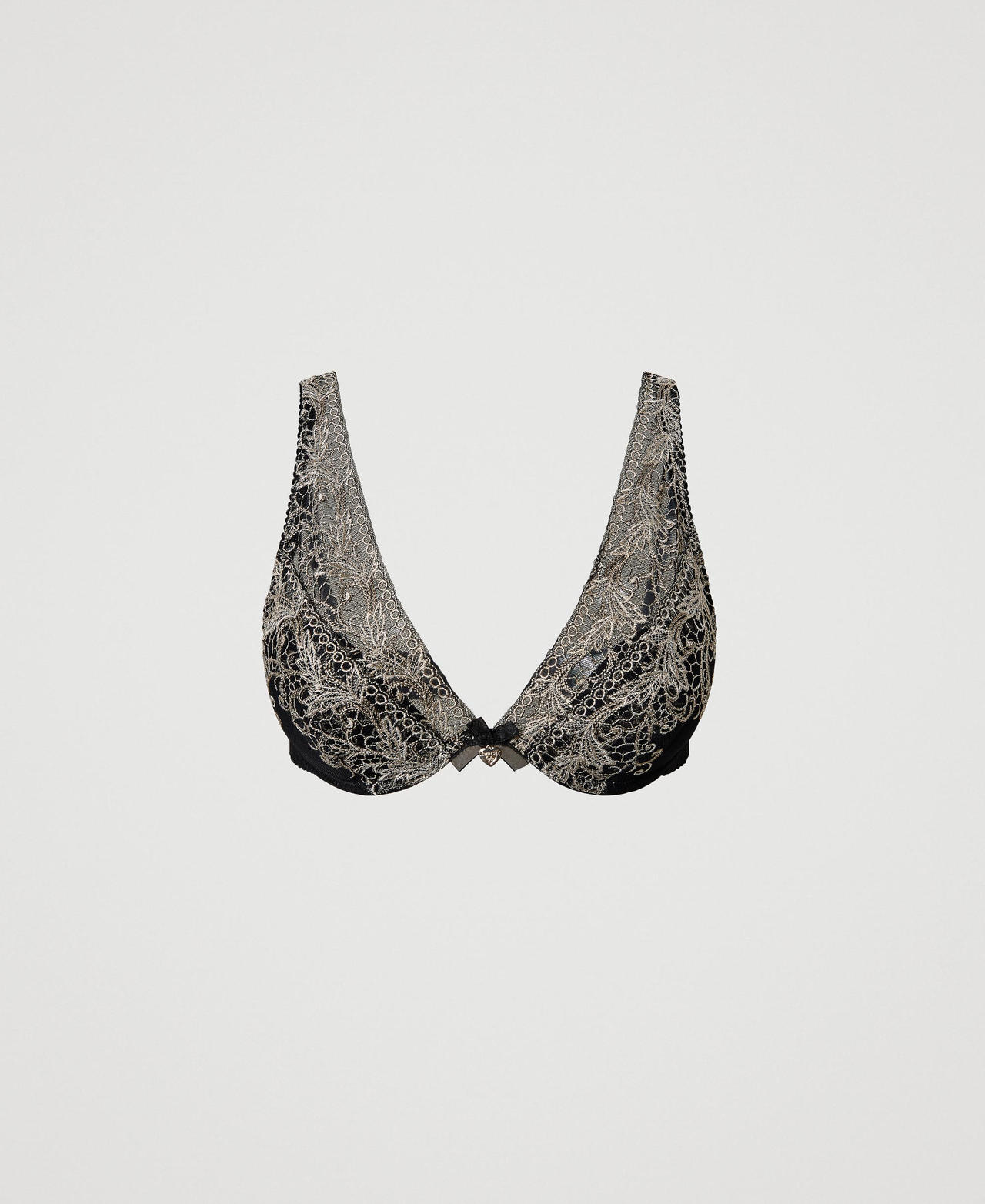 Embroidered tulle bralette