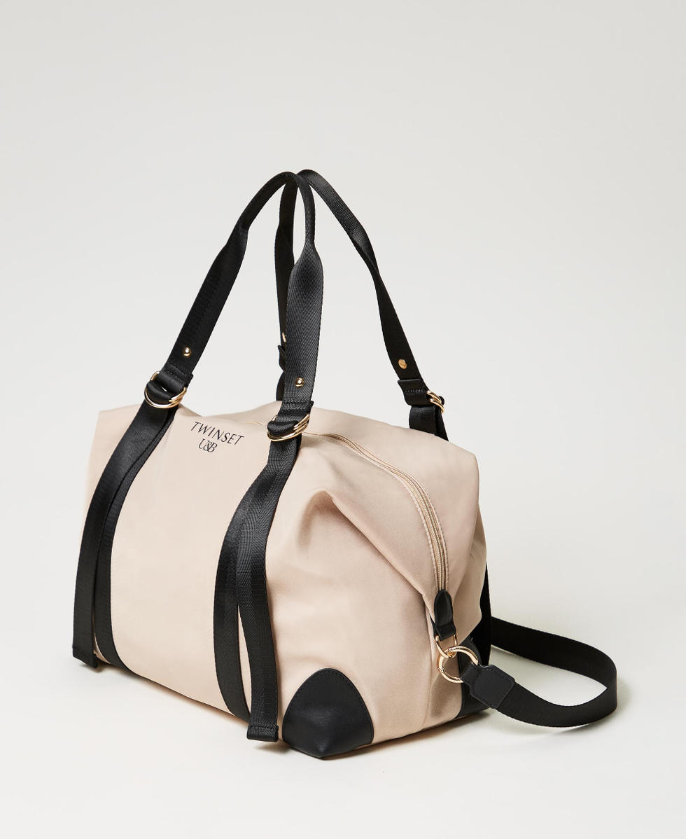 Borsa bicolore con logo Champagne Donna 241LL8GCC_10286_02