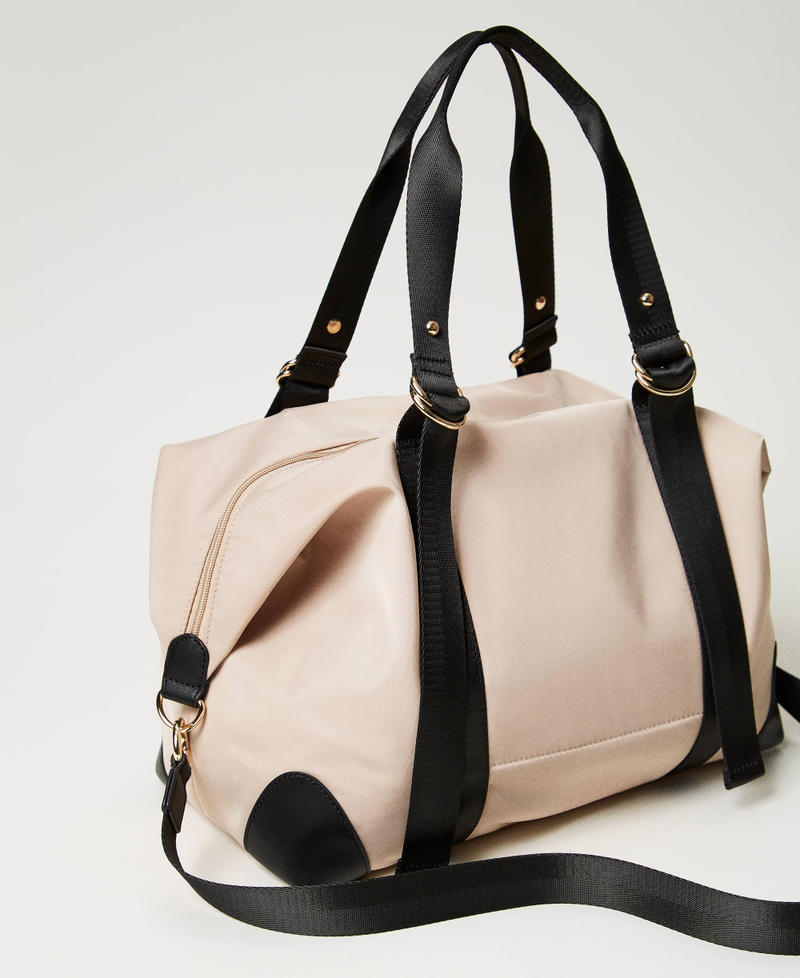 Borsa bicolore con logo Champagne Donna 241LL8GCC_10286_03