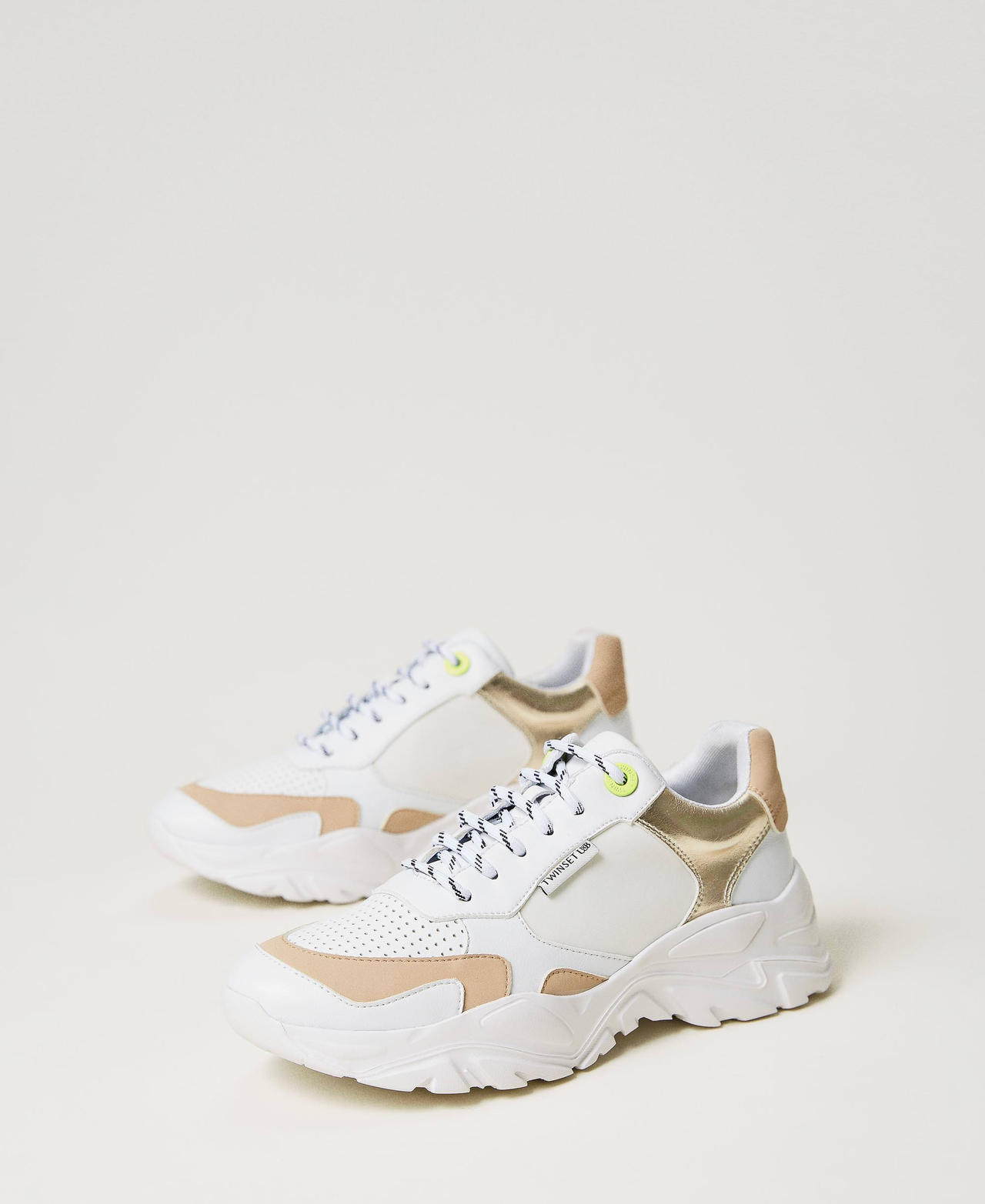 Baskets de running avec détails lamés