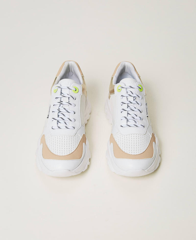 Baskets de running avec détails lamés