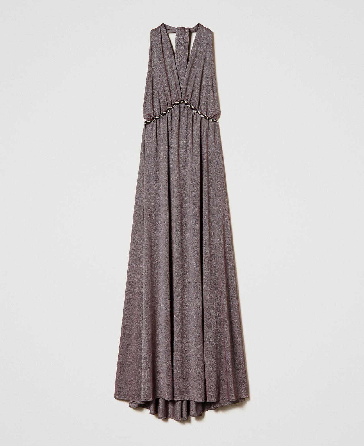 Maxikleid mit geflochtener Spitze