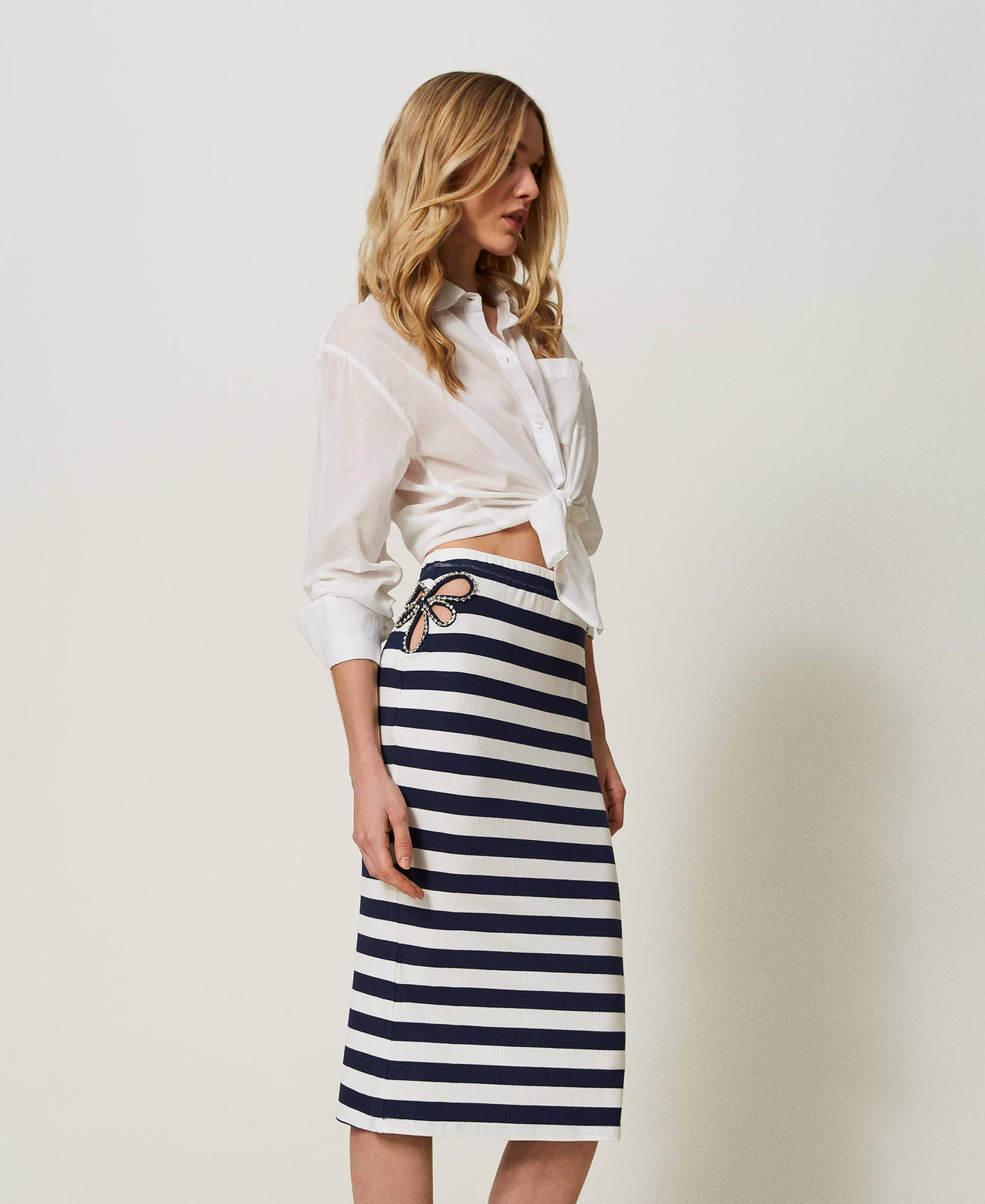 Star jacquard skirt store