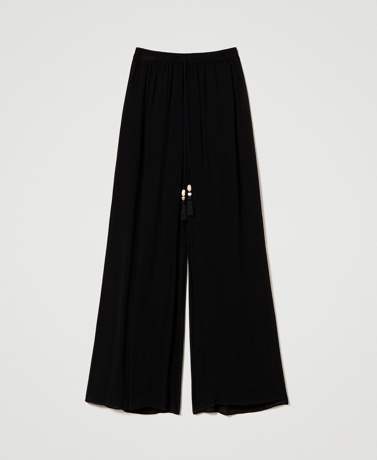 Creponne palazzo trousers