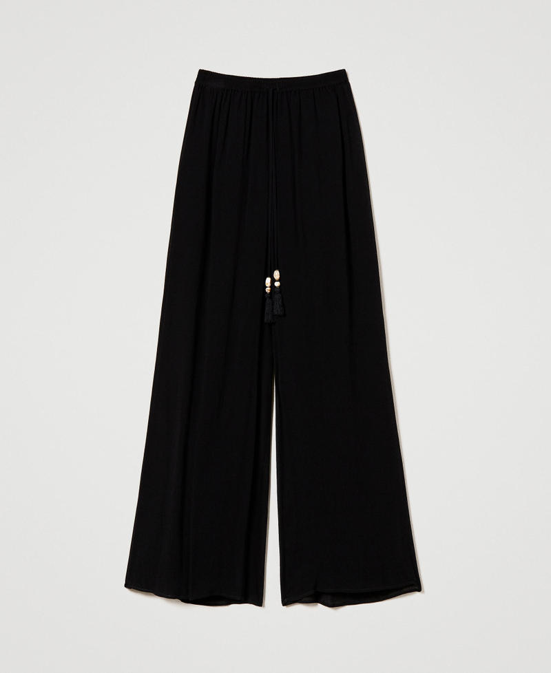 Creponne palazzo trousers