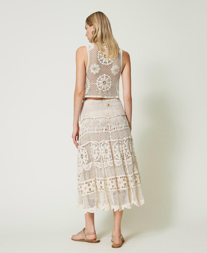 Crochet midi skirt