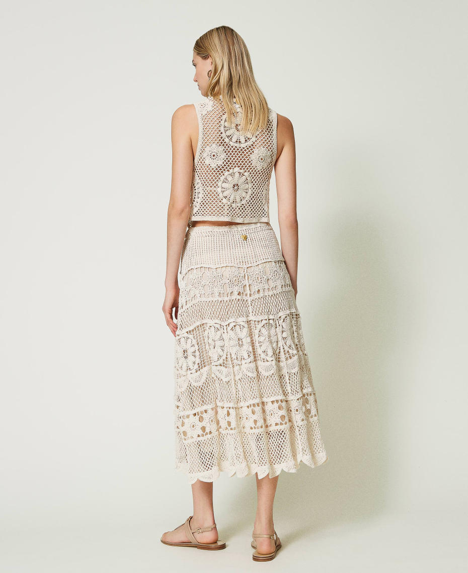 Crochet midi skirt