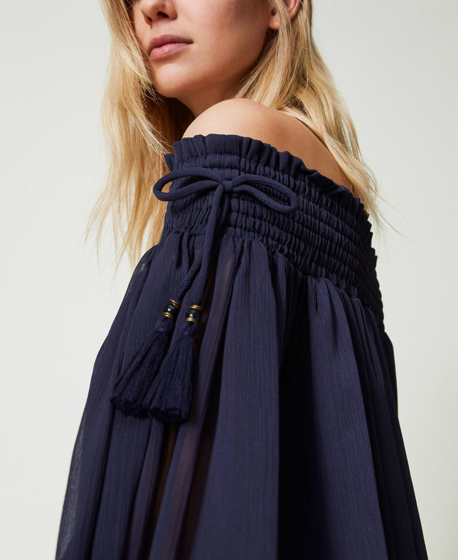 Short froissé creponne dress